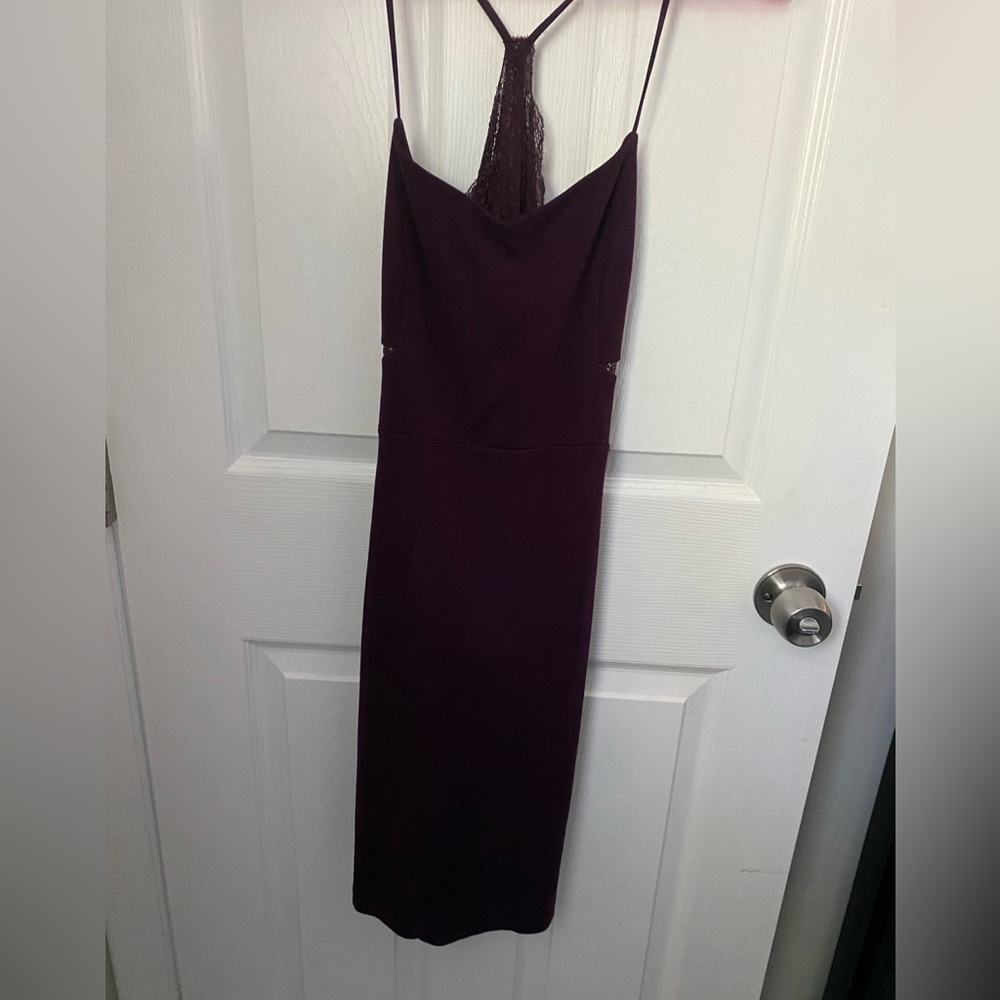 Express Maroon Bodycon Dress